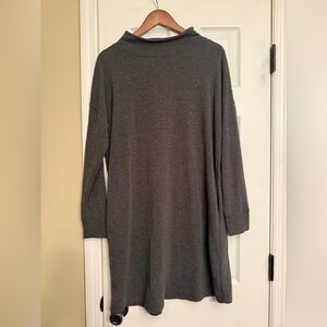 Cherish Charcoal Knit gray shirt dress medium Anthropologie $89
